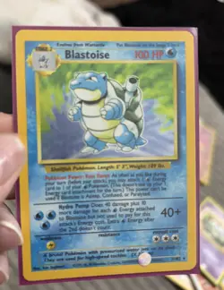 Pokemon Base Set Blastoise 2/102 Holo Rare MP Vintage WOTC Pokemon TCG - Image 3