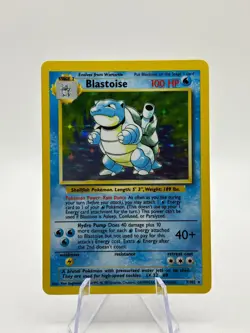 Pokemon TCG WOTC Base Set - Blastoise 2/102 Rare Holo LP - Image 1