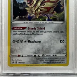 2020 Pokemon True Steel Collection Bl. St. Promo SWSH034 Zamazenta Holo - PSA 10 - Image 3