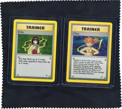 Pokemon TCG Erika & Misty Trainer Gym Heroes Holographic Rare 16 & 18/132 NM - Image 1