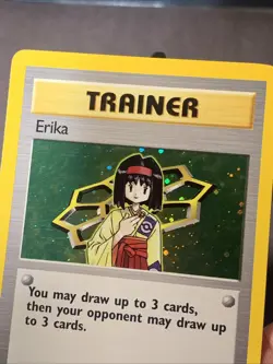 Pokemon TCG Trainer Erika #16/132 Holo Rare Gym Heroes Set 2000 WOTC VTG NM - Image 2