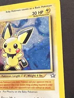 Pokemon TCG Pichu Holo Rare Neo Genesis 12/111 Vintage WOTC - MP - Image 2