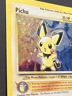 Pokemon TCG Pichu Holo Rare Neo Genesis 12/111 Vintage WOTC - MP - Image 3