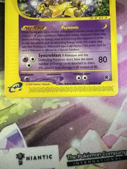 Alakazam Expedition Base Set Regular Pokemon Card 033/165 NM Condition - Image 4