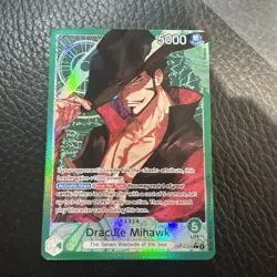 One Piece TCG OP14-020 Dracule Mihawk Leader Alt Art AA Card Game CCG English - Image 2