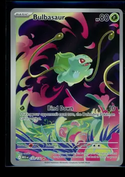 Bulbasaur 133/132 Mega Evolutions Illustration Rare Pokemon TCG Card NM - Image 1