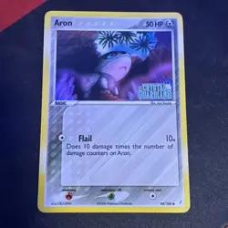 Pokemon Cards Aron - 44/100 - EX Crystal Guardians -Stamped Reverse Holo LP/NM - Image 1