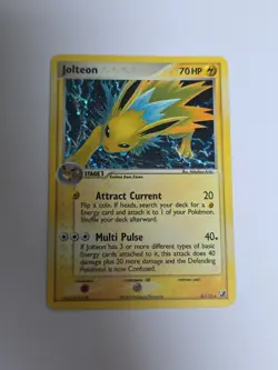 Pokemon TCG Jolteon Unseen Forces Holo Card 8/115 Rare - Image 1