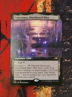 MTG Card: Takenuma, Abandoned Mire (Kamigawa: Neon Dynasty) EXTENDED ART - Image 1