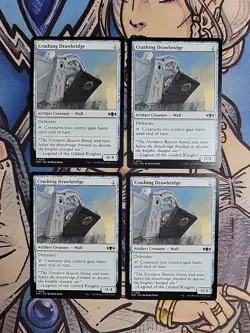 4x Crashing Drawbridge - NM/M TDC MTG Magic - Image 1