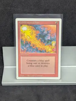 Red Elemental Blast X 1 LP 3rd Edition Revised MTG - Image 1