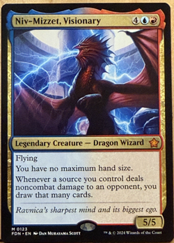 LIMITED EDITION Foundations MtG Niv-Mizzet, Visionary Unplayed NM - Image 1