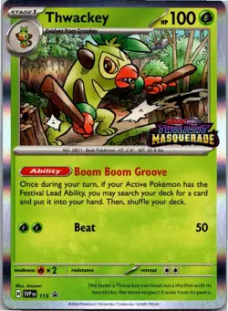 Thwackey - Promo SV: Scarlet & Violet Promo Cards 115 NM Holo - Image 1