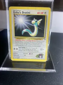 Pokemon TCG Erika's Dratini Gym Heroes 42/132 Unlimited Uncommon Card Hp WoTC - Image 1