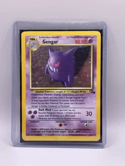 Pokemon TCG Gengar Fossil Holo Card 5/62 Unlimited Rare🔥🔥🔥 - Image 1