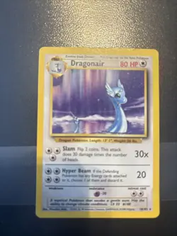 Pokemon TCG Dragonair Base Set 18/102 Regular Rare Card 1999 - Image 1