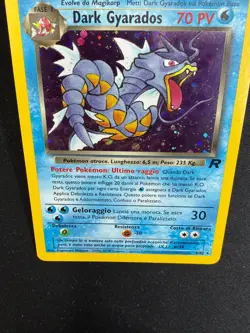 Pokemon Dark Gyarados 8/82 Team Rocket Rara Holo Unlimited Wizard ITA Vintage - Image 3
