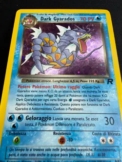 Pokemon Dark Gyarados 8/82 Team Rocket Rara Holo Unlimited Wizard ITA Vintage - Image 4