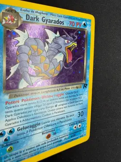 Pokemon Dark Gyarados 8/82 Team Rocket Rara Holo Unlimited Wizard ITA Vintage - Image 5