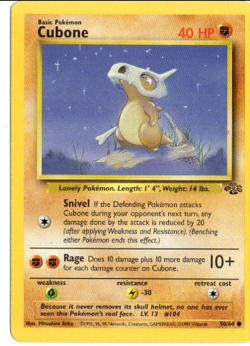 Cubone 50/64 Jungle Set Pokemon Card - Image 1
