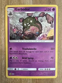 Garbodor - 51a/145 - Pokemon Guardians Rising Sun & Moon Cosmos Holo Card LP - Image 1