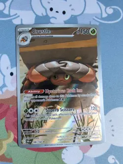 Crustle 186/182 Illustration Rare Destined Rivals Pokemon TCG Card NM - Image 1