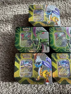 Pokemon Paradox Clash ex Tins Raging Bolt & Iron Leaves Sealed Set of 5 - NEW - Image 2