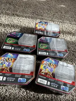 Pokemon Paradox Clash ex Tins Raging Bolt & Iron Leaves Sealed Set of 5 - NEW - Image 4