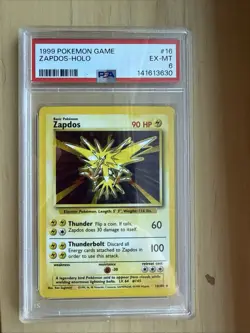 Pokemon Zapdos Holo Rare 16/102 1999 PSA 6 & 2000 Dark Charizard 21/82 PSA 5 - Image 1