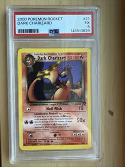 Pokemon Zapdos Holo Rare 16/102 1999 PSA 6 & 2000 Dark Charizard 21/82 PSA 5 - Image 5