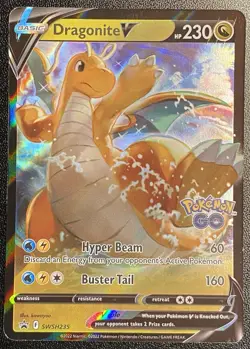 Dragonite V Full Art UR SWSH235 Pokemon TCG Promo Pokemon GO Ultra Rare NM - Image 1
