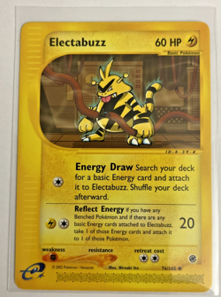 Pokemon Electabuzz Expedition Base Set 076/165 Uncommon Regular -NM/LP - Image 1