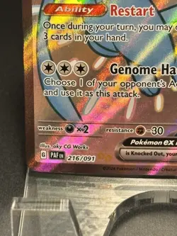 Shiny Mew EX 216/091 Pokemon SV: Paldean Fates Full Art Holo Near Mint - Image 5