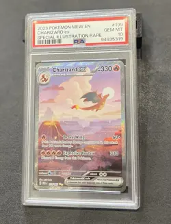 Pokemon Charizard ex 199/165 Special Illustration Rare 151 English PSA 10 GEM MT - Image 1
