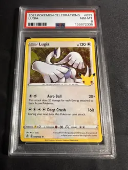 Pokemon TCG Lugia Celebrations PSA 8 NM-Mint - Image 1