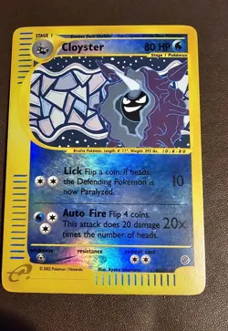 Pokemon TCG Cloyster Expedition 8/165 Reverse Holo Rare LP 🔥 - Image 1