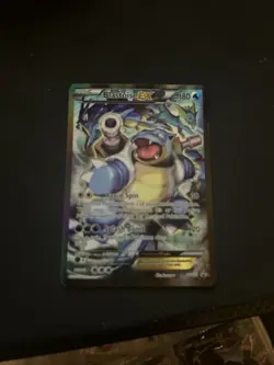Pokemon TCG Blastoise EX XY122 Full Art Holo Black Star Promo - Image 1