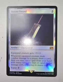 MTG - Final Fantasy - Buster Sword #0255 - Near Mint Foil - Image 1