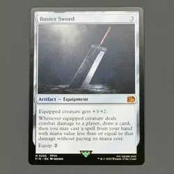 MTG Buster Sword 0255 Regular Mythic Magic The Gathering FIN Final Fantasy NM - Image 2
