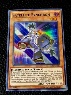 Satellite Synchron LED6-EN025 Yugioh Unlimited Edition (New) Super Rare - Image 1