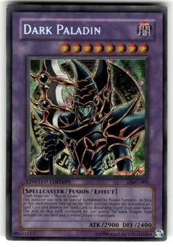 2003 Yu-Gi-Oh! Dark Paladin DMG-001 Secret Rare Limited Edition MP/HP Crease - Image 1
