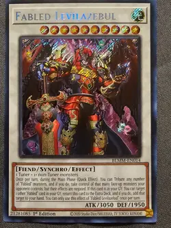 Fabled Levilazebul BLMM-EN014 Secret Rare NM 1st Edition Yu-Gi-Oh! - Image 1