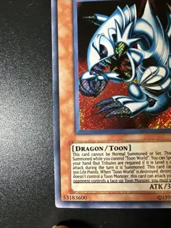 Yu‑Gi‑Oh Blue‑Eyes Toon Dragon SRL‑000 Secret Rare Spell Ruler – Unlimited - LP - Image 5
