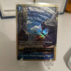Gravity Blade Raging Tiger (Alternate Art) OP06-058 Premium Booster 2 - Image 1