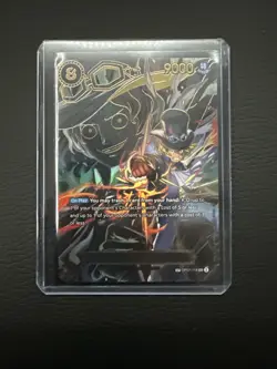 One Piece TCG OP13 Carrying On His Will Sabo OP07-118 SP SEC Secret Rare - Image 1