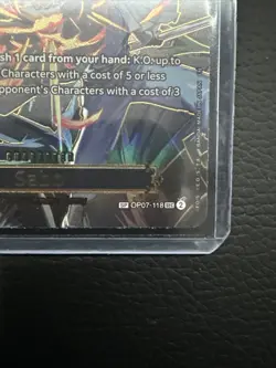 One Piece TCG OP13 Carrying On His Will Sabo OP07-118 SP SEC Secret Rare - Image 5