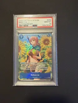 2025 ONE PIECE OP10-ROYAL BLOOD ALTERNATE ART #058 REBECCA - PSA 10 - Image 1