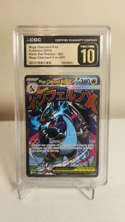 Pokemon Mega Charizard X Ex Ultra UPC Black Star Promos 023 CGC 10 PRISTINE - Image 1