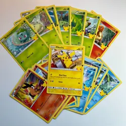 2021 McDonald's Pokemon 25th Anniversary TCG Collectible Cards Non-Holo/Holo CA - Image 1