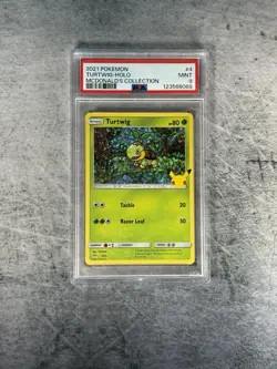 2021 POKEMON MCDONALD'S COLLECTION #4/25 TURTWIG HOLO - PSA 9 MINT - Image 1